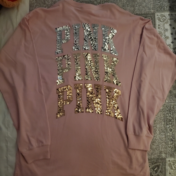 VS/PINK Long Sleeve Campus Tee - Picture 4 of 5